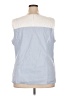 Talbots 100% Cotton Blue Sleeveless Blouse Size 3X - photo 2