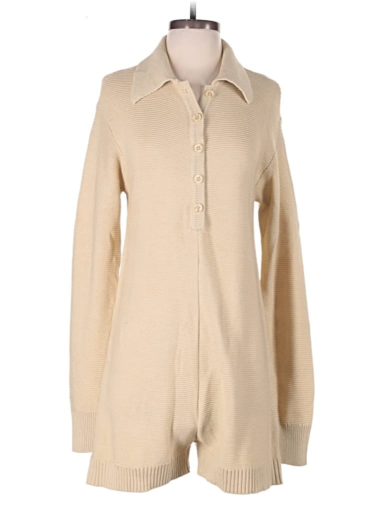 Pre-owned Weworewhat Romper In Tan