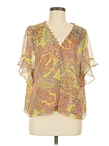 MISA Los Angeles Short Sleeve Blouse (view 1)