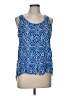 Faded Glory 100% Rayon Blue Sleeveless Blouse Size 12 - photo 1