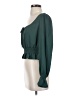 Socialite 100% Polyester Teal Long Sleeve Blouse Size S - photo 5