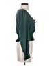 Socialite 100% Polyester Teal Long Sleeve Blouse Size S - photo 4
