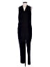 W by Worth 100% Polyester Solid Black Jumpsuit Size 10 - photo 1