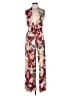 Assorted Brands Print Red Jumpsuit Size Lg (G) - photo 1