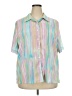 Alala Stripes Pink Short Sleeve Blouse Size 20 - photo 1
