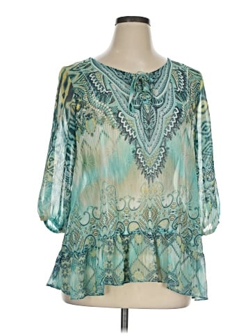 Style&Co 3/4 Sleeve Blouse (view 1)
