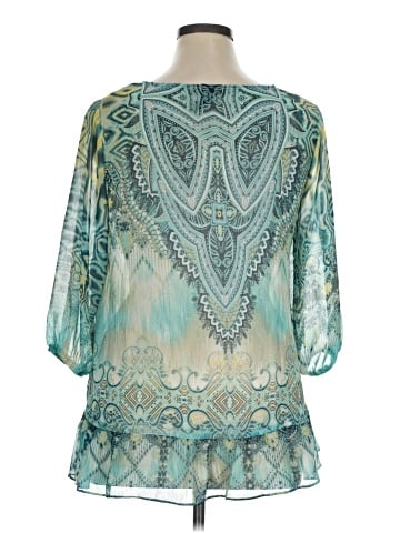 Style&Co 3/4 Sleeve Blouse (view 2)