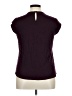 Daniel Rainn Burgundy Short Sleeve Blouse Size L - photo 2