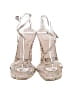 Vera Wang 100% Leather Ivory Sandals Size 9 1/2 - photo 2