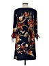 MSK Floral Blue Casual Dress Size L - photo 2