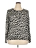 Chico's Animal Print Ivory Pullover Sweater Size XXL (4) - photo 1