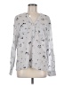 Carve Designs Silver Long Sleeve Henley Size M - photo 1