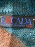Escada 100% Mohair Plaid Teal Wool Pullover Sweater Size EU 38 / US 8 - photo 4