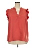 ELOQUII 100% Polyester Red Sleeveless Blouse Size 20 Plus - photo 1