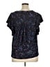 Roz & Ali Black Short Sleeve Blouse Size 1X - photo 2