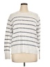 J.Crew Factory Store Stripes White Pullover Sweater Size XL (estimated) - photo 1