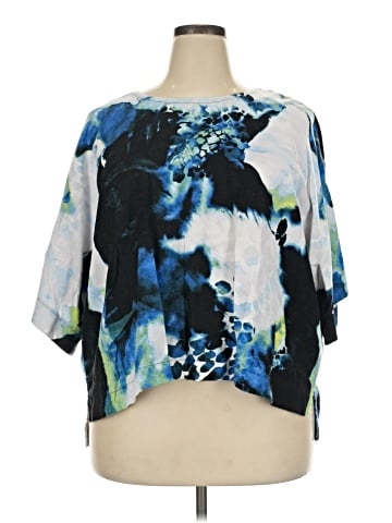 DKNY Short Sleeve Blouse (view 1)