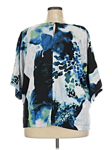 DKNY Short Sleeve Blouse (view 2)