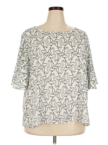ELOQUII Short Sleeve Blouse (view 1)