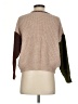 Lush Color Block Tan Pullover Sweater Size S - photo 2