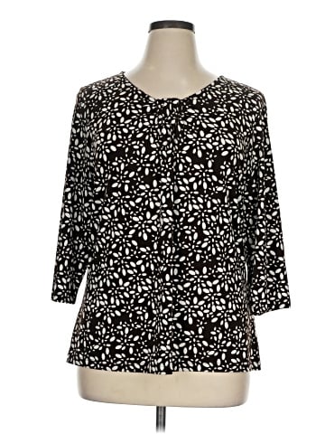 Christopher & Banks 3/4 Sleeve Blouse (view 2)