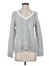 Sanctuary Metallic Silver Pullover Sweater Size S - photo 1
