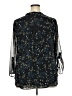 Papermoon 100% Polyester Black 3/4 Sleeve Blouse Size 2X - photo 2