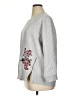 Max Jeans Floral Gray Pullover Sweater Size 1X - photo 5