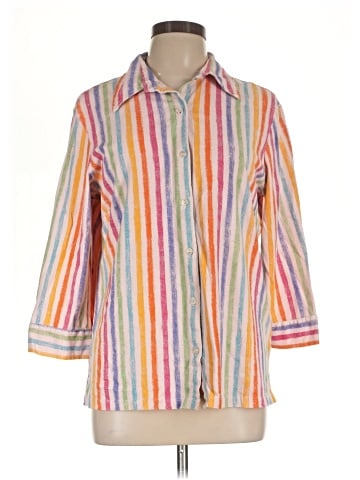 Fresh Produce 3/4 Sleeve Button-Down Shirt (view 1)
