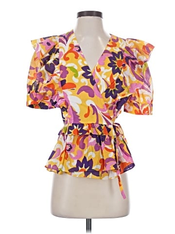 J.Crew Collection Short Sleeve Blouse (view 1)