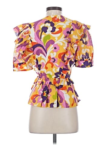 J.Crew Collection Short Sleeve Blouse (view 2)