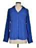 Express 100% Polyester Blue Long Sleeve Blouse Size M - photo 1