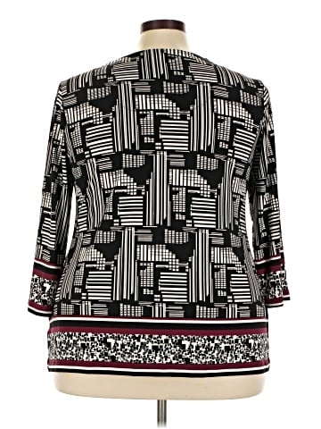 JM Collection 3/4 Sleeve Blouse (view 2)
