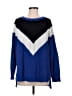 Express Chevron-herringbone Blue Pullover Sweater Size M - photo 1