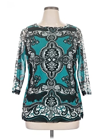 INC International Concepts 3/4 Sleeve Blouse (view 1)