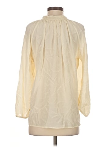 Tucker Long Sleeve Silk Top (view 2)