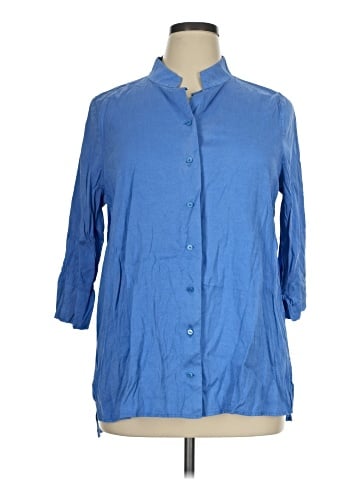 Eileen Fisher 3/4 Sleeve Button-Down Shirt (view 1)