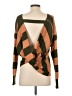 La Miel Stripes Brown Pullover Sweater Size S - photo 2