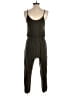 Jolie Solid Green Jumpsuit Size S - photo 2