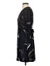 Ann Taylor 100% Polyester Graphic Black Cocktail Dress Size 4 Petite - photo 5