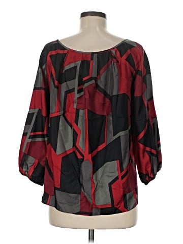 AK Anne Klein 3/4 Sleeve Silk Top (view 2)