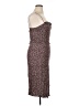 Pull&Bear Animal Print Brown Cocktail Dress Size XL - photo 4