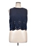 Maison Jules 100% Polyester Blue Sleeveless Blouse Size XL - photo 1