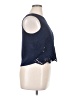Maison Jules 100% Polyester Blue Sleeveless Blouse Size XL - photo 4