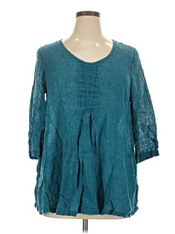 Flax 3/4 Sleeve Blouse (view 1)