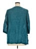 Flax 100% Linen Teal 3/4 Sleeve Blouse Size 14 (L) - photo 2