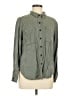 Universal Thread 100% Lyocell Solid Green Long Sleeve Button-Down Shirt Size M - photo 1