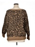 Old Navy Animal Print Brown Pullover Sweater Size XL - photo 2