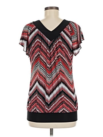 Wrapper Short Sleeve Blouse (view 2)