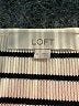 Ann Taylor LOFT 100% Cotton Stripes White Pullover Sweater Size XL - photo 7